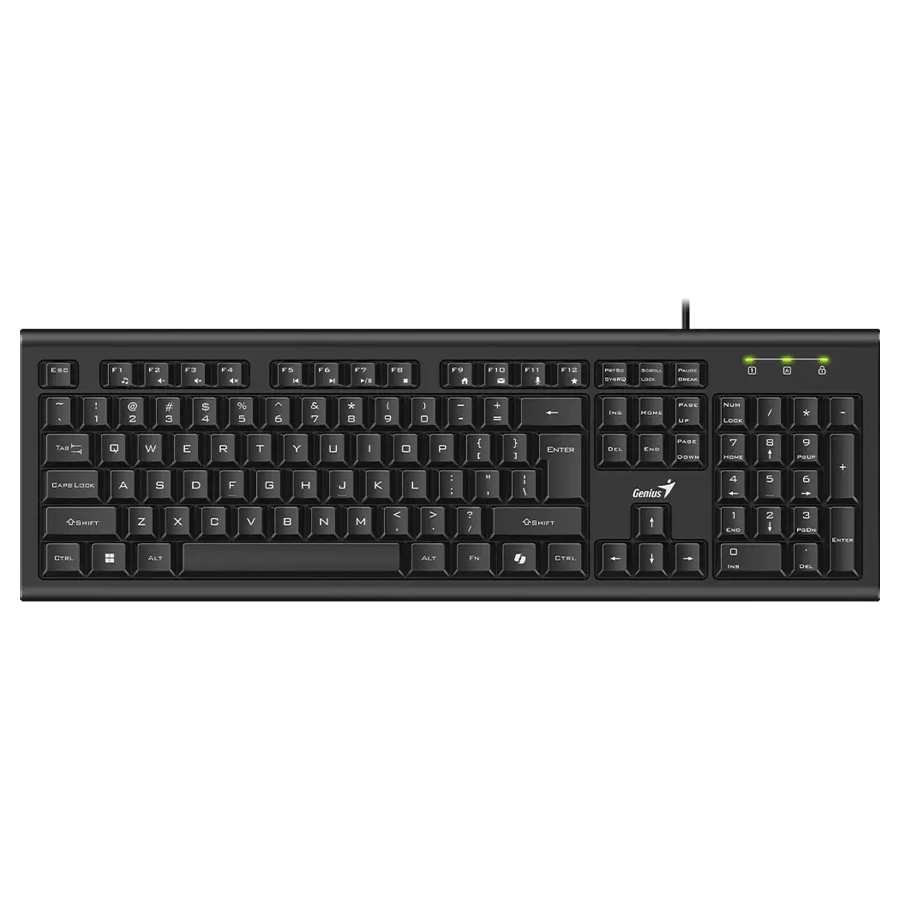 TECLADO GENIUS KB-113 ESPAÑOL NEGRO C/ BOTÓN COPILOT AI