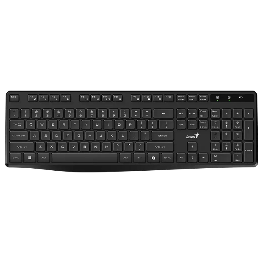 TECLADO INALÁMBRICO GENIUS KB-7200 SILENCIOSO ESPAÑOL NEGRO C/ BOTÓN COPILOT AI