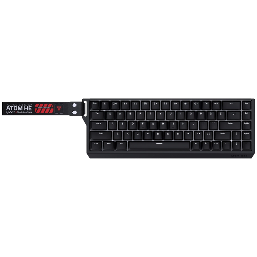 TECLADO MAGNÉTICO FANTECH ATOM HE68 MK811 65% 8KHZ RGB USB NEGRO SWITCH EMERALD INGLÉS US