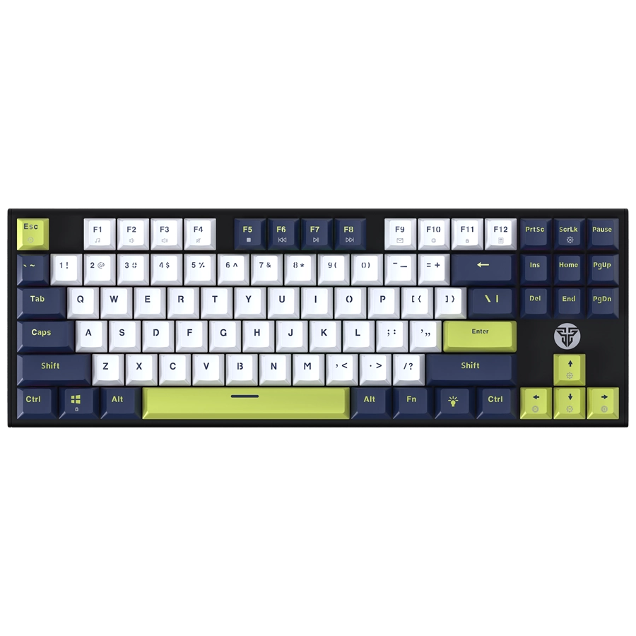 TECLADO MECÁNICO FANTECH ATOM87S MK877S MORI 80% ARGB USB BLANCO SWITCH ROSIE INGLÉS US