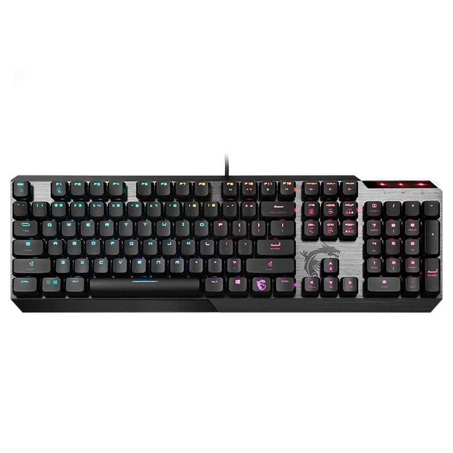 TECLADO MECÁNICO GAMER MSI VIGOR GK50 LOW PROFILE RGB INGLÉS US
