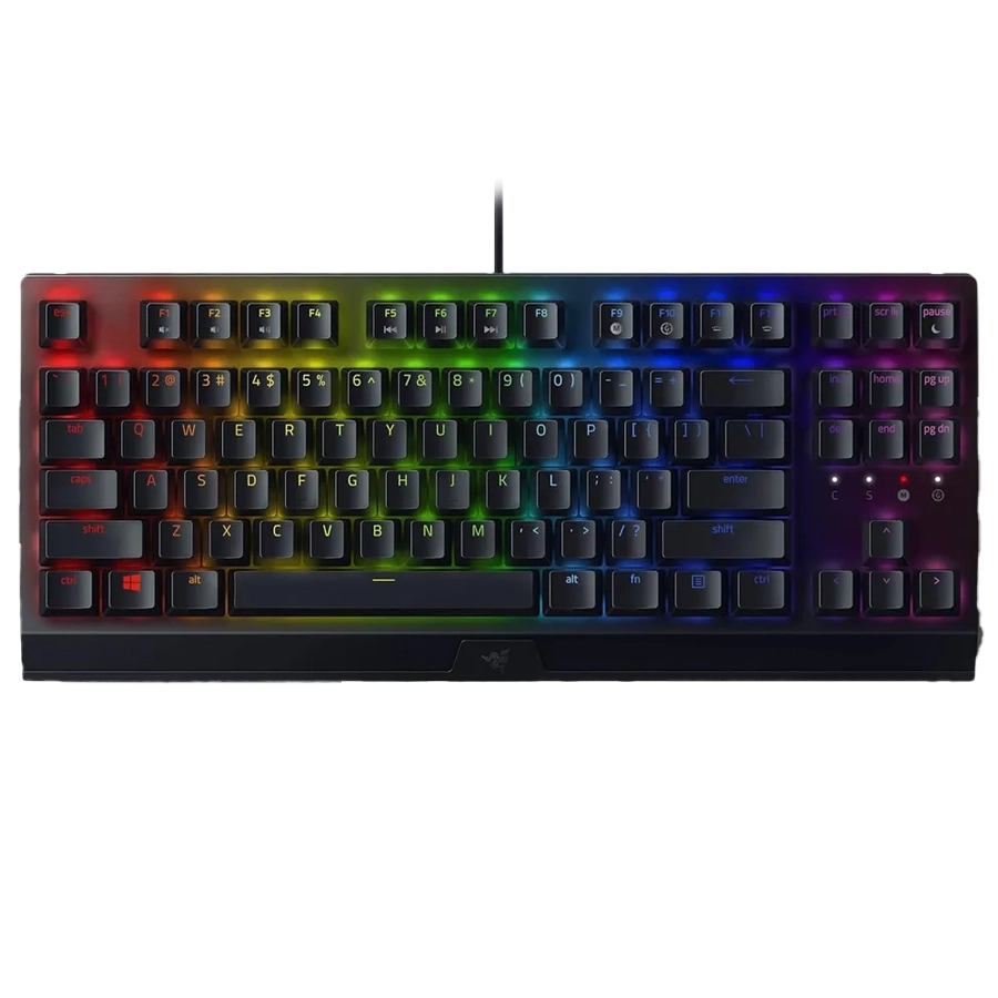 TECLADO MECÁNICO RAZER BLACKWIDOW V3 TENKEYLESS TKL SWITCH YELLOW RGB INGLÉS US