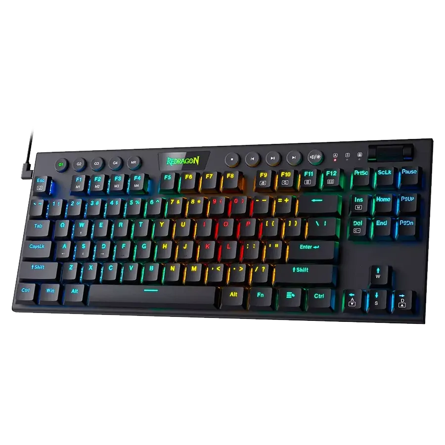 Teclado Mecánico Redragon Horus TKL K622 RGB Negro Switch Red Español