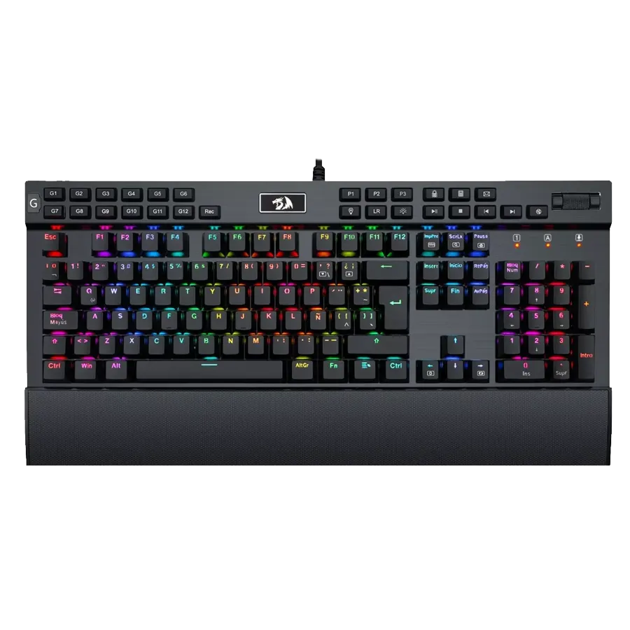Teclado Mecánico Redragon Yama K550 RGB Negro Switch Purple USB Passthrough Español