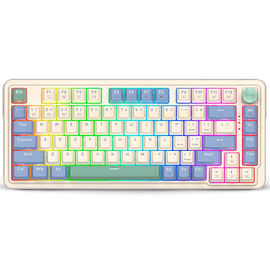 Teclado Mecánico Inalámbrico Redragon Ucal PRO K673CPG-RGB-PRO 75% Switch Red BT USB Español