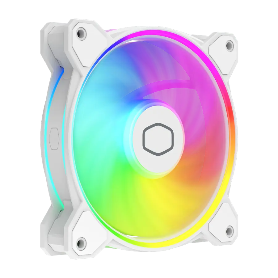 Ventilador Fan Cooler Master MasterFan MF120 HALO2 Blanco ARGB 2050rpm 4pin PWM