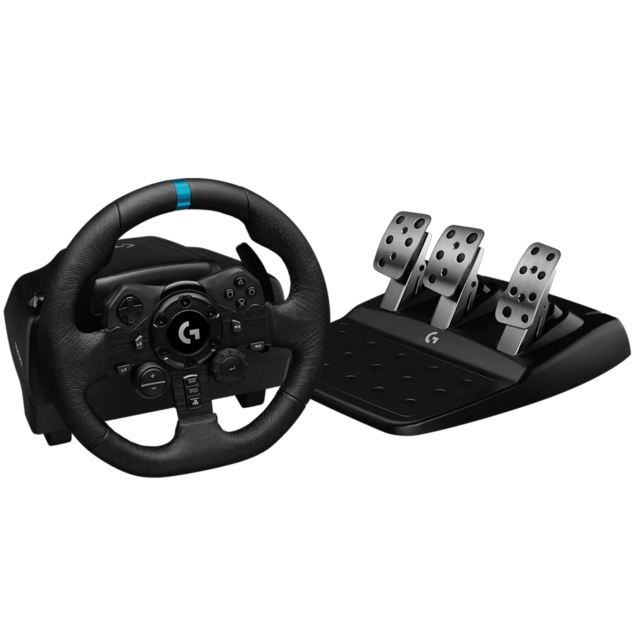 Volante y Pedales Logitech G923 TRUEFORCE Force Feedback Doble Motor 900° PC PS5 PS4