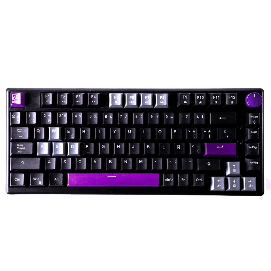 Teclado Mecánico Inalámbrico 9Z Ghost TKL Switch Cyan RGB BT USB Español Negro