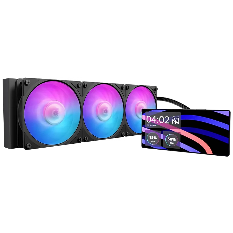 WATER COOLER CPU COOLER MASTER MASTERLIQUID CORE LCD 6" 360 ARGB PANTALLA 960X480 NEGRO