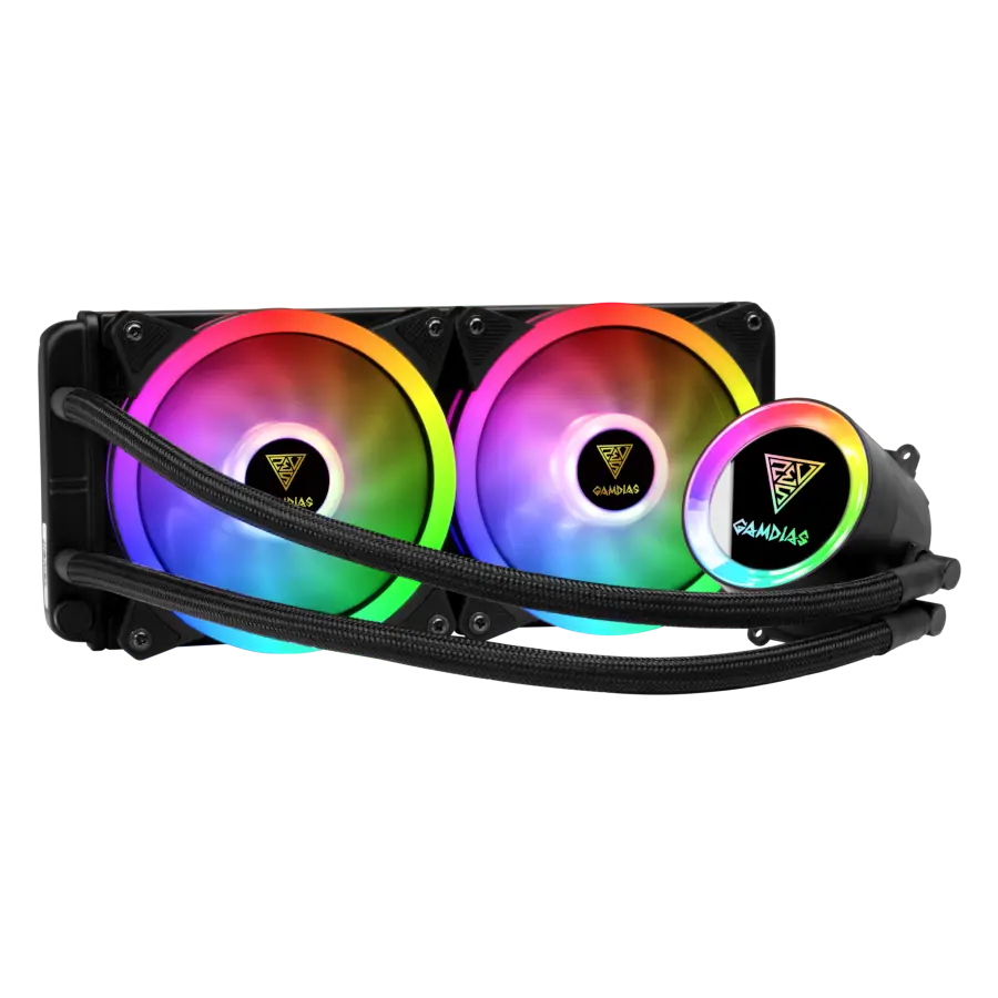 Water Cooler GAMDIAS CHIONE M2-240 LITE 2 TDP 230W ARGB AMD Intel comp. LGA1700