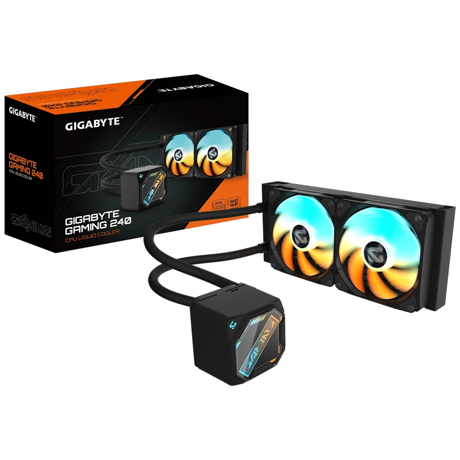 WATER COOLER GIGABYTE GAMING 240 ARGB NEGRO COMP. AMD AM5 INTEL 1851 1700