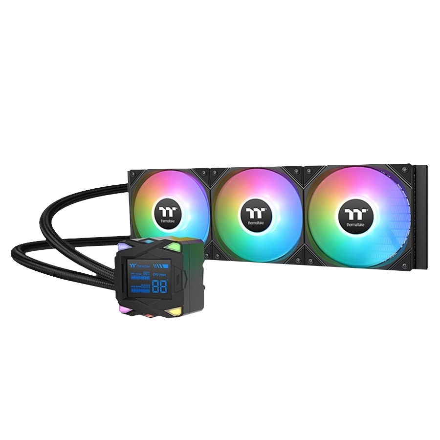 Water Cooler Thermaltake LA360-S ARGB Sync Monitor Temp. LCD TDP 360W Negro comp. AM5 1851 1700