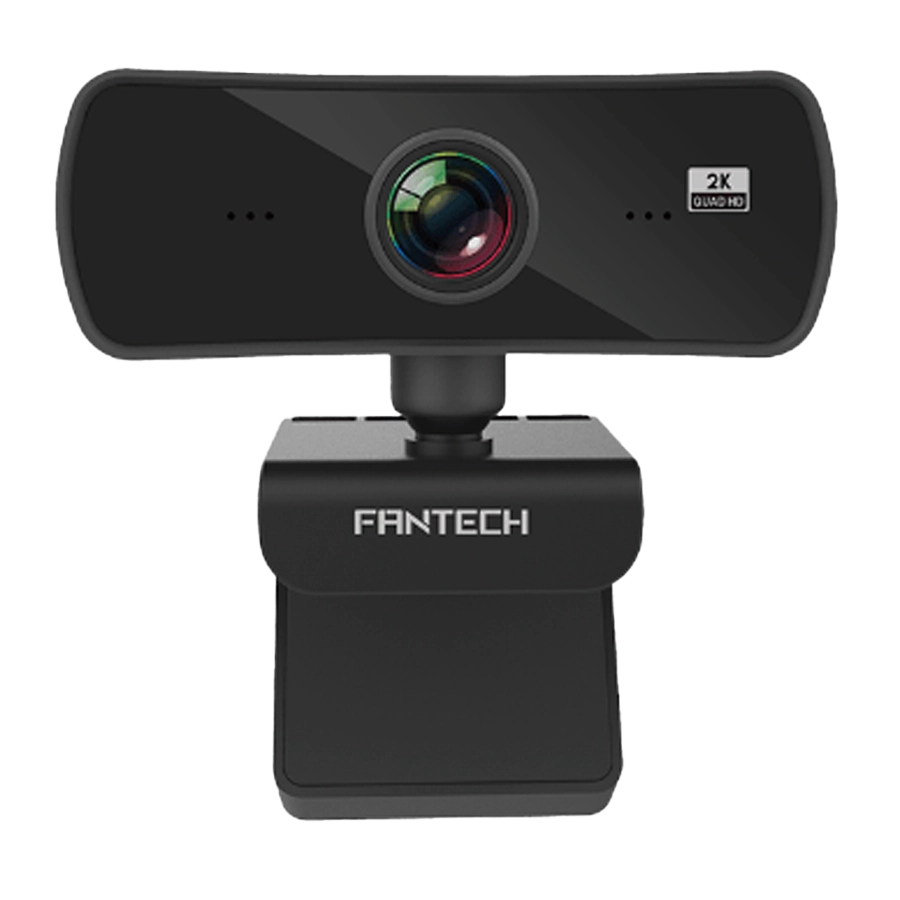 Webcam Fantech LUMINOUS C30 QHD 2K 25 fps Mic 4MP 106º Clip Negro