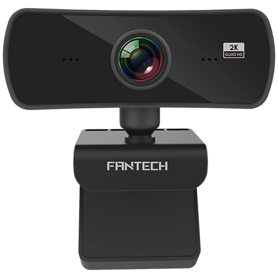 Webcam Fantech LUMINOUS C30 QHD 2K 25 FPS 4MP 106º Mic Clip Negro