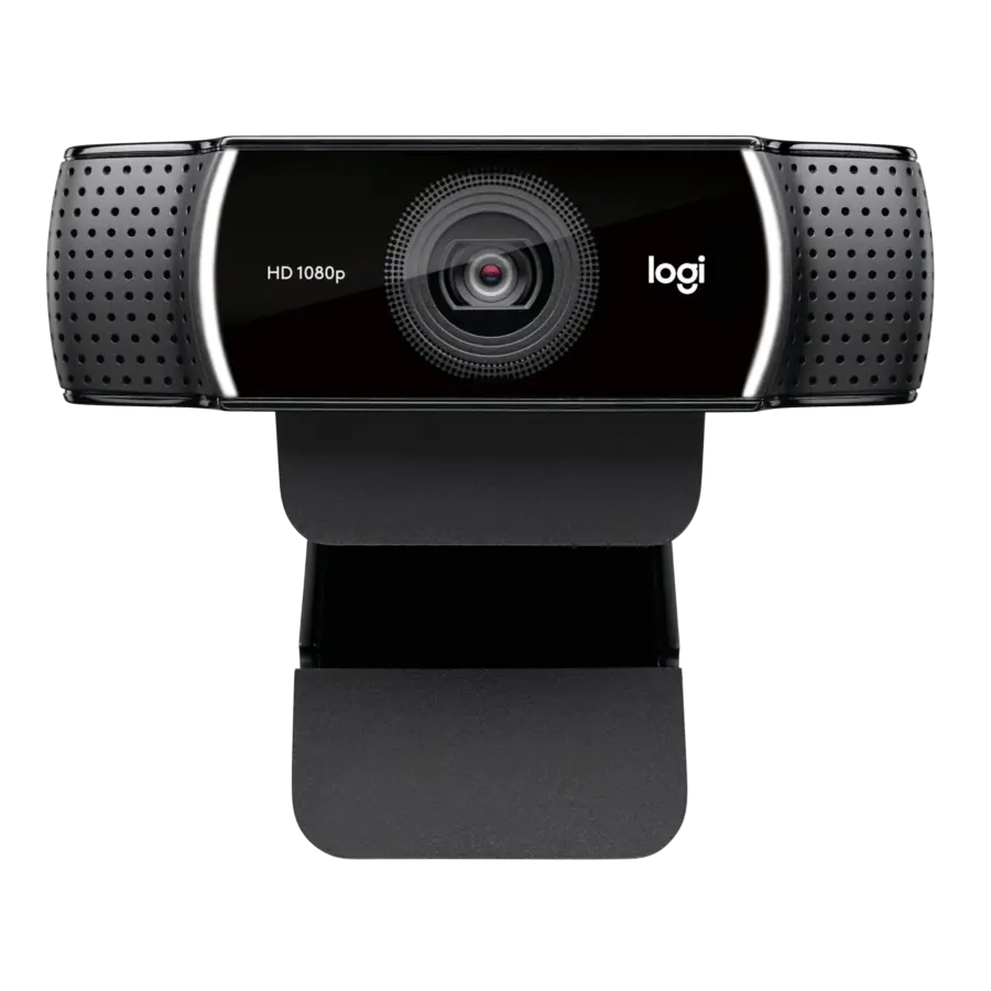 WEBCAM LOGITECH C922 PRO STREAMING FHD 1080P30 720P60 MIC STEREO CLIP MONITOR C/ TRÍPODE