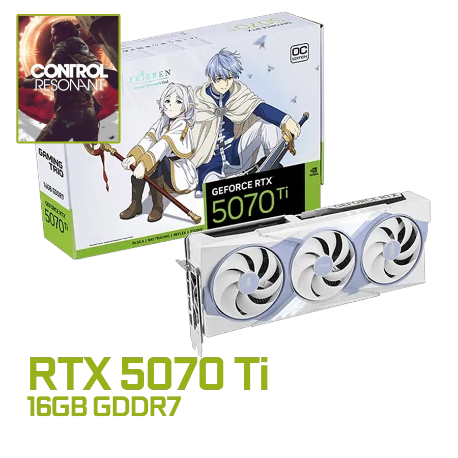 [BUNDLE] PLACA DE VIDEO MSI GEFORCE RTX 5070 TI FRIEREN EDITION OC 16GB GDDR7 PCIE 5.0 + CONTROL