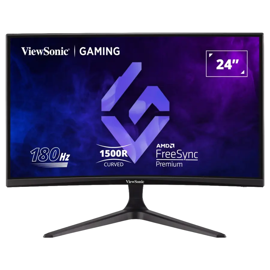  Monitor Curvo ViewSonic VX2418C 23.6" 1500R FHD 180Hz 1ms LED VA HDR10 FreeSync Premium