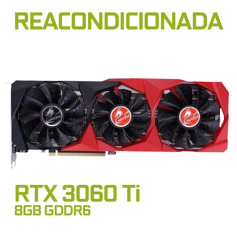 [REACONDICIONADA] PLACA DE VIDEO COLORFUL GEFORCE RTX 3060 TI BATTLEAX NB V2 LHR-V 8GB GDDR6