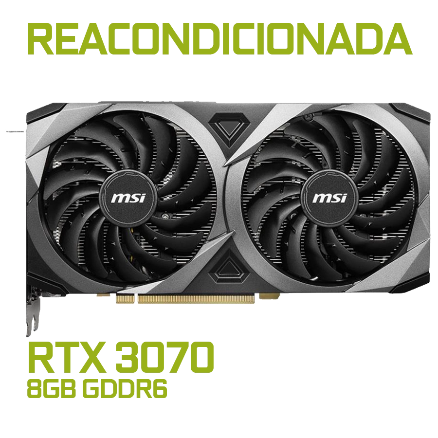 [REACONDICIONADA] Placa de Video MSI GeForce RTX 3070 VENTUS 2X 8GB GDDR6 256bit PCIe 4.0