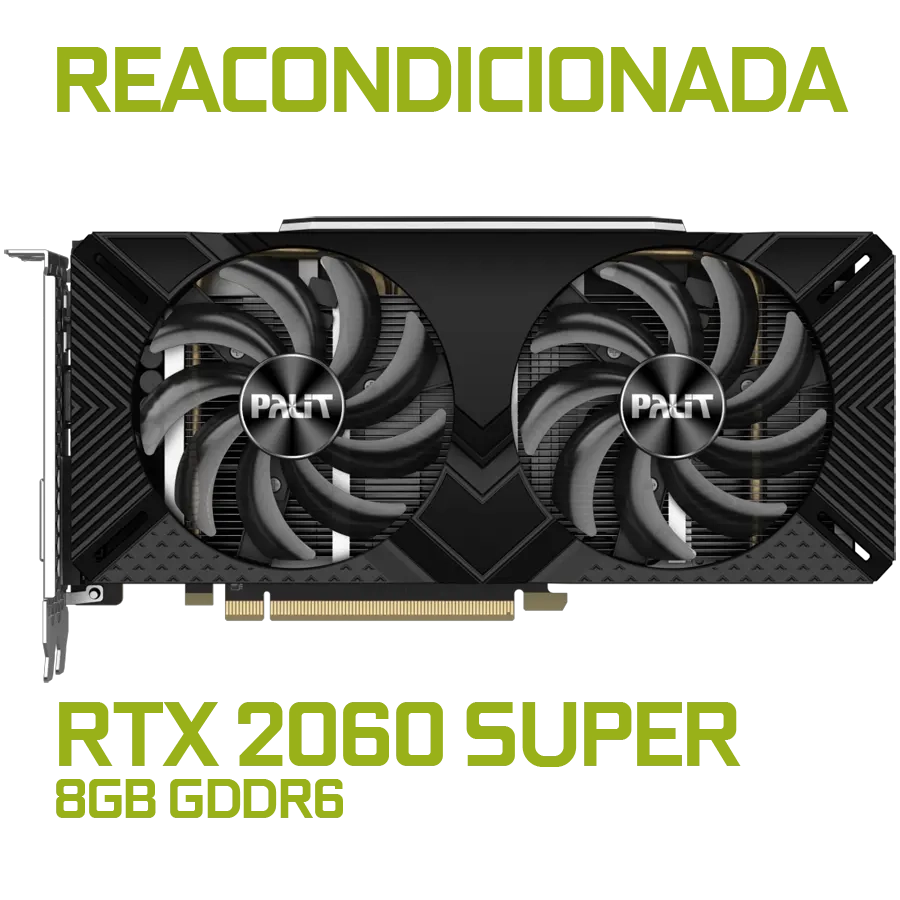 [REACONDICIONADA] Placa de Video Palit NVIDIA GeForce RTX 2060 SUPER DUAL 8GB GDDR6 256bit PCIe 3.0
